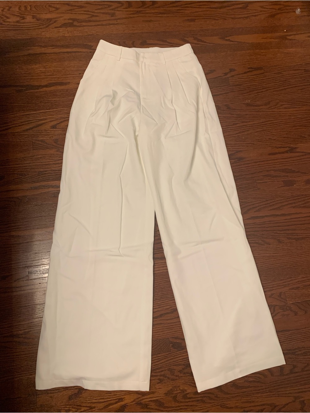 Women's High-Waist Wide Leg Pants - White